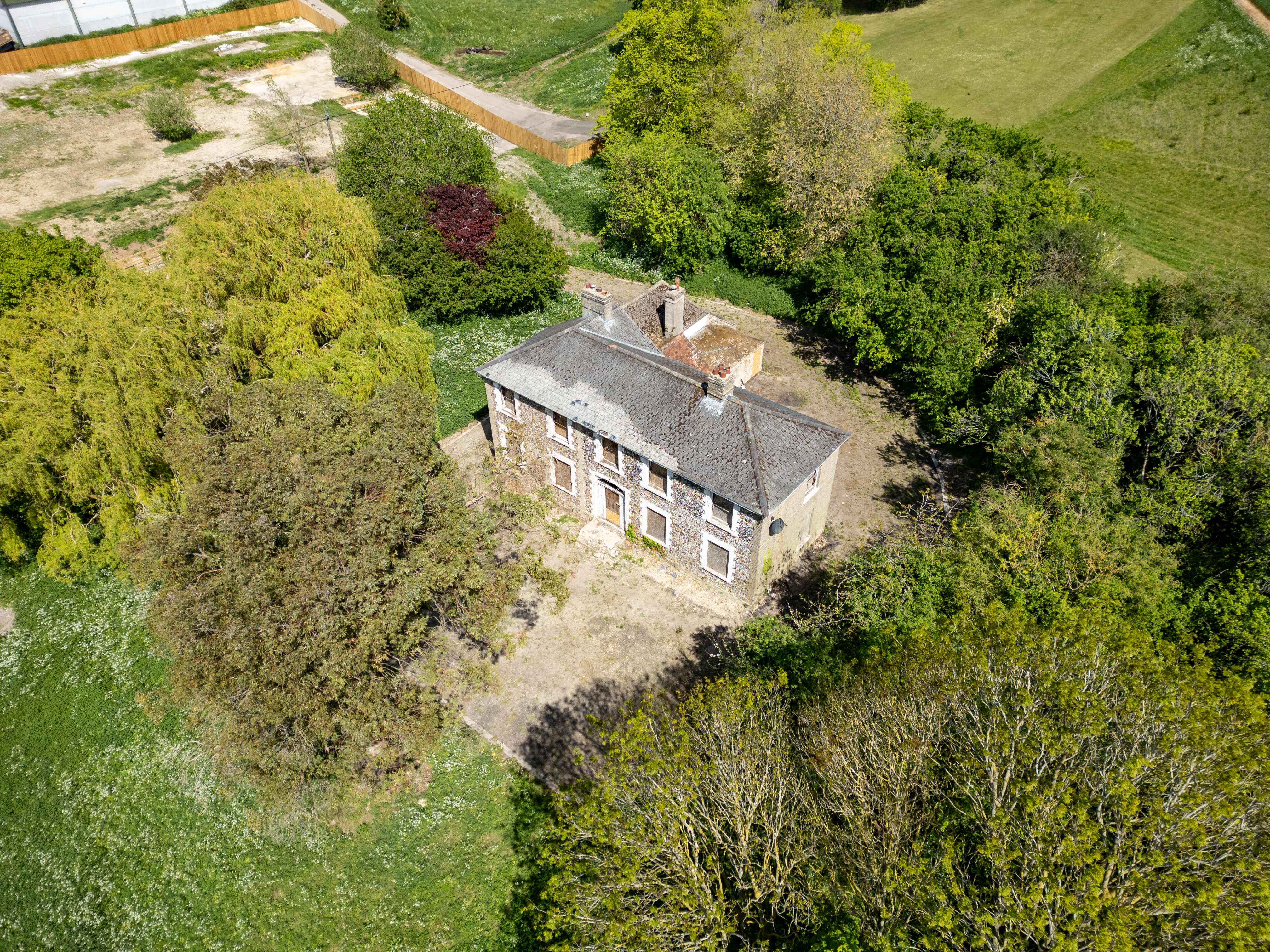 Aerial view of Field Farm House 3